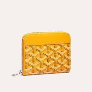Goyard Matignon PM wallet in Yellow NEW in box